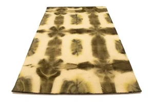 Brown & Cream Tie-Dye 5X8 Hand-Tufted Modern Rug