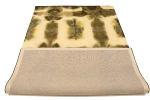 Brown & Cream Tie-Dye 5X8 Hand-Tufted Modern Rug