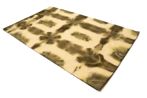 Brown & Cream Tie-Dye 5X8 Hand-Tufted Modern Rug