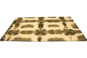 Brown & Cream Tie-Dye 5X8 Hand-Tufted Modern Rug