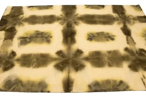 Brown & Cream Tie-Dye 5X8 Hand-Tufted Modern Rug