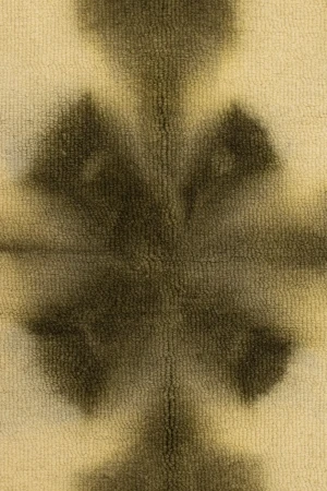 Brown & Cream Tie-Dye 5X8 Hand-Tufted Modern Rug