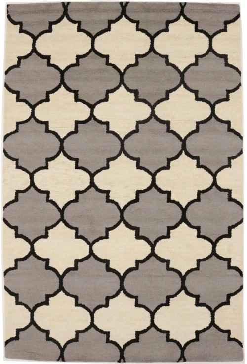 Multicolored Trellis 5X8 Hand-Tufted Modern Rug