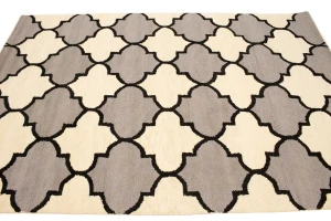 Multicolored Trellis 5X8 Hand-Tufted Modern Rug