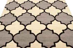 Multicolored Trellis 5X8 Hand-Tufted Modern Rug