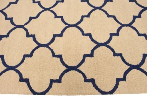 Cream Trellis 5X8 Hand-Tufted Modern Rug