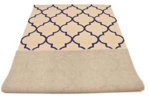 Cream Trellis 5X8 Hand-Tufted Modern Rug