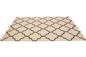Cream Trellis 5X8 Hand-Tufted Modern Rug