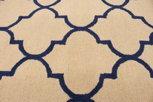 Cream Trellis 5X8 Hand-Tufted Modern Rug