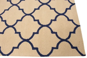 Cream Trellis 5X8 Hand-Tufted Modern Rug
