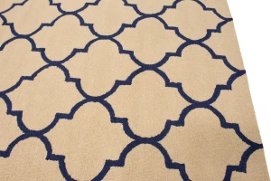 Cream Trellis 5X8 Hand-Tufted Modern Rug