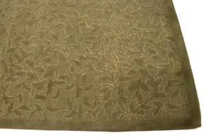 Brown Floral 5X8 Hand-Tufted Modern Rug