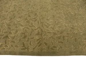 Brown Floral 5X8 Hand-Tufted Modern Rug