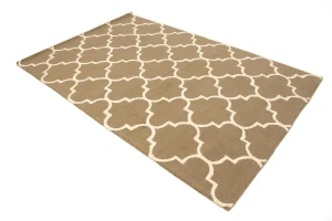 Brown Trellis 5X8 Hand-Tufted Modern Rug
