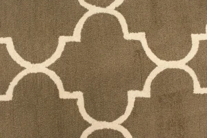 Brown Trellis 5X8 Hand-Tufted Modern Rug