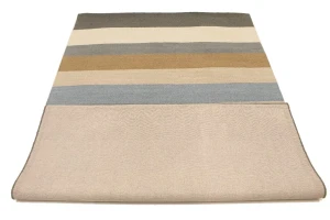 Multicolored Stripes 5X8 Hand-Tufted Modern Rug