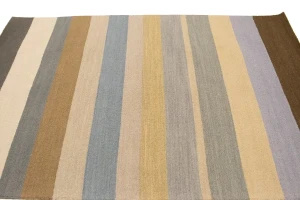 Multicolored Stripes 5X8 Hand-Tufted Modern Rug