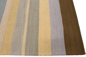 Multicolored Stripes 5X8 Hand-Tufted Modern Rug