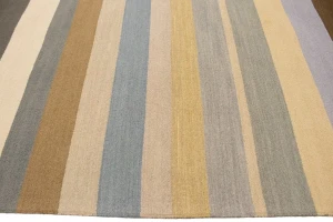 Multicolored Stripes 5X8 Hand-Tufted Modern Rug