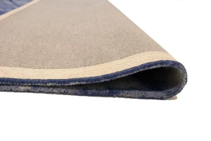 Purple-navy Tie-Dye 5X8 Hand-Tufted Modern Rug