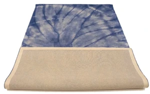 Purple-navy Tie-Dye 5X8 Hand-Tufted Modern Rug