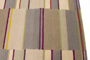 Multicolored Stripes 5X8 Hand-Tufted Modern Rug