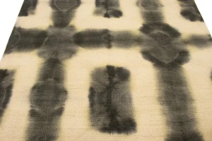 Brownish Gray Tie-Dye 5X8 Hand-Tufted Modern Rug