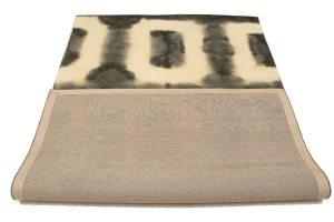 Brownish Gray Tie-Dye 5X8 Hand-Tufted Modern Rug