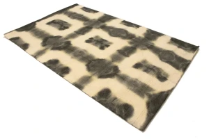 Brownish Gray Tie-Dye 5X8 Hand-Tufted Modern Rug