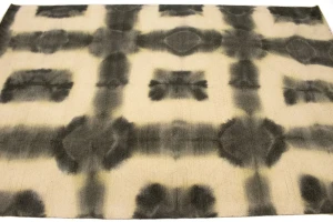 Brownish Gray Tie-Dye 5X8 Hand-Tufted Modern Rug