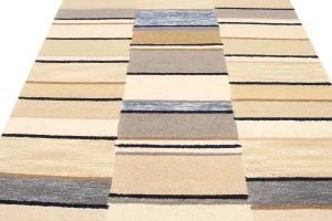 Multicolored Stripes 5X8 Hand-Tufted Modern Rug