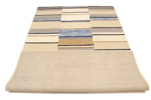 Multicolored Stripes 5X8 Hand-Tufted Modern Rug