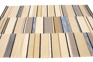 Multicolored Stripes 5X8 Hand-Tufted Modern Rug