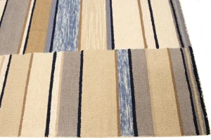 Multicolored Stripes 5X8 Hand-Tufted Modern Rug