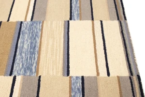 Multicolored Stripes 5X8 Hand-Tufted Modern Rug