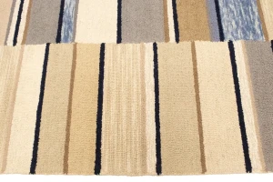 Multicolored Stripes 5X8 Hand-Tufted Modern Rug