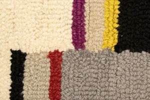 Multicolored Stripes 5X8 Hand-Tufted Modern Rug