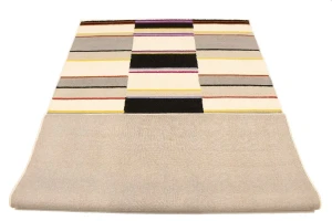 Multicolored Stripes 5X8 Hand-Tufted Modern Rug