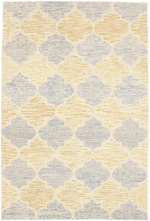 Multicolored Trellis 5X8 Hand-Tufted Modern Rug