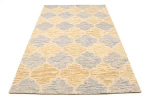 Multicolored Trellis 5X8 Hand-Tufted Modern Rug