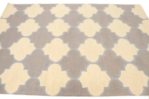 Multicolored Trellis 5X8 Hand-Tufted Modern Rug