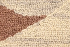 Beige & Brown Abstract 5X8 Hand-Tufted Modern Rug