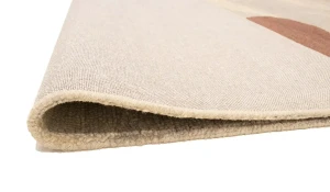 Beige & Brown Abstract 5X8 Hand-Tufted Modern Rug