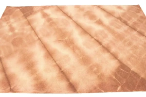Rusty Brown Tie-Dye 5X8 Hand-Tufted Modern Rug