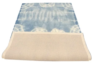 Blue Tie-Dye 5X8 Hand-Tufted Modern Rug