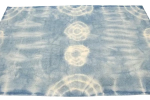 Blue Tie-Dye 5X8 Hand-Tufted Modern Rug