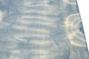 Blue Tie-Dye 5X8 Hand-Tufted Modern Rug