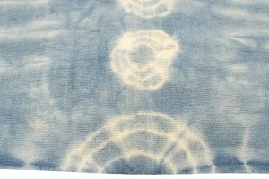 Blue Tie-Dye 5X8 Hand-Tufted Modern Rug