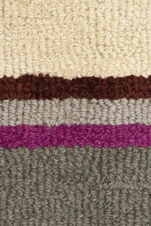 Multicolored Stripes 5X8 Hand-Tufted Modern Rug