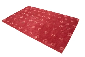 Fuchsia Tie-Dye 5X8 Hand-Tufted Modern Rug